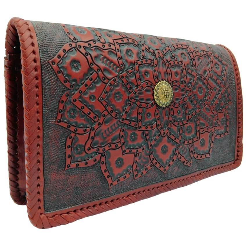 ALMA DE FLOR TOOLED LEATHER CROSSBODY