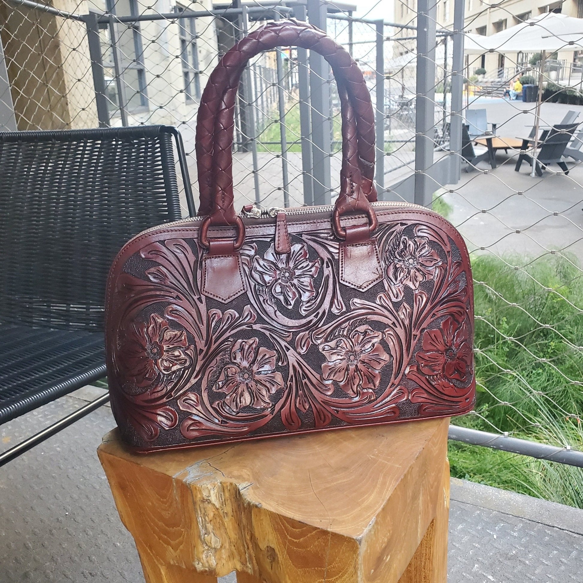 Miohermosa "MAYA" Honey Leather Satchel Bag - HONEY - MIOHERMOSA