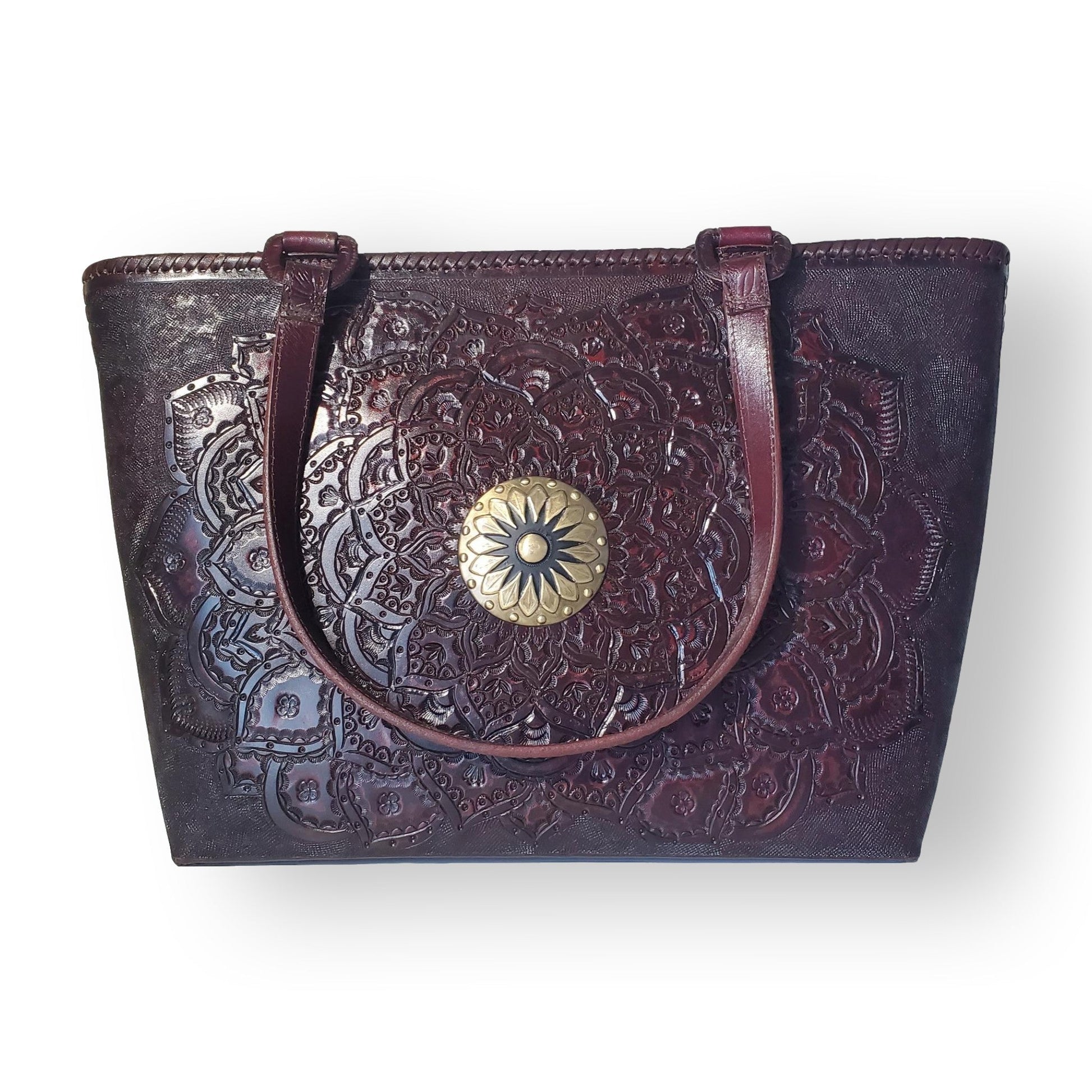 Elegant Brown Tote | Brown Leather Tote Bag | MIOHERMOSA