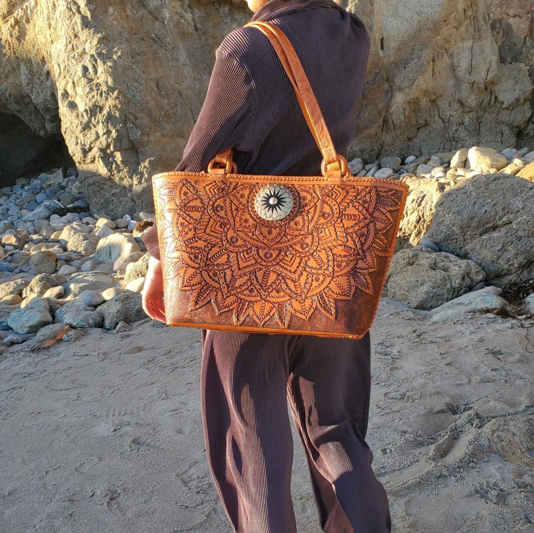 Mia Leather Tote | Brown Leather Tote | MIOHERMOSA