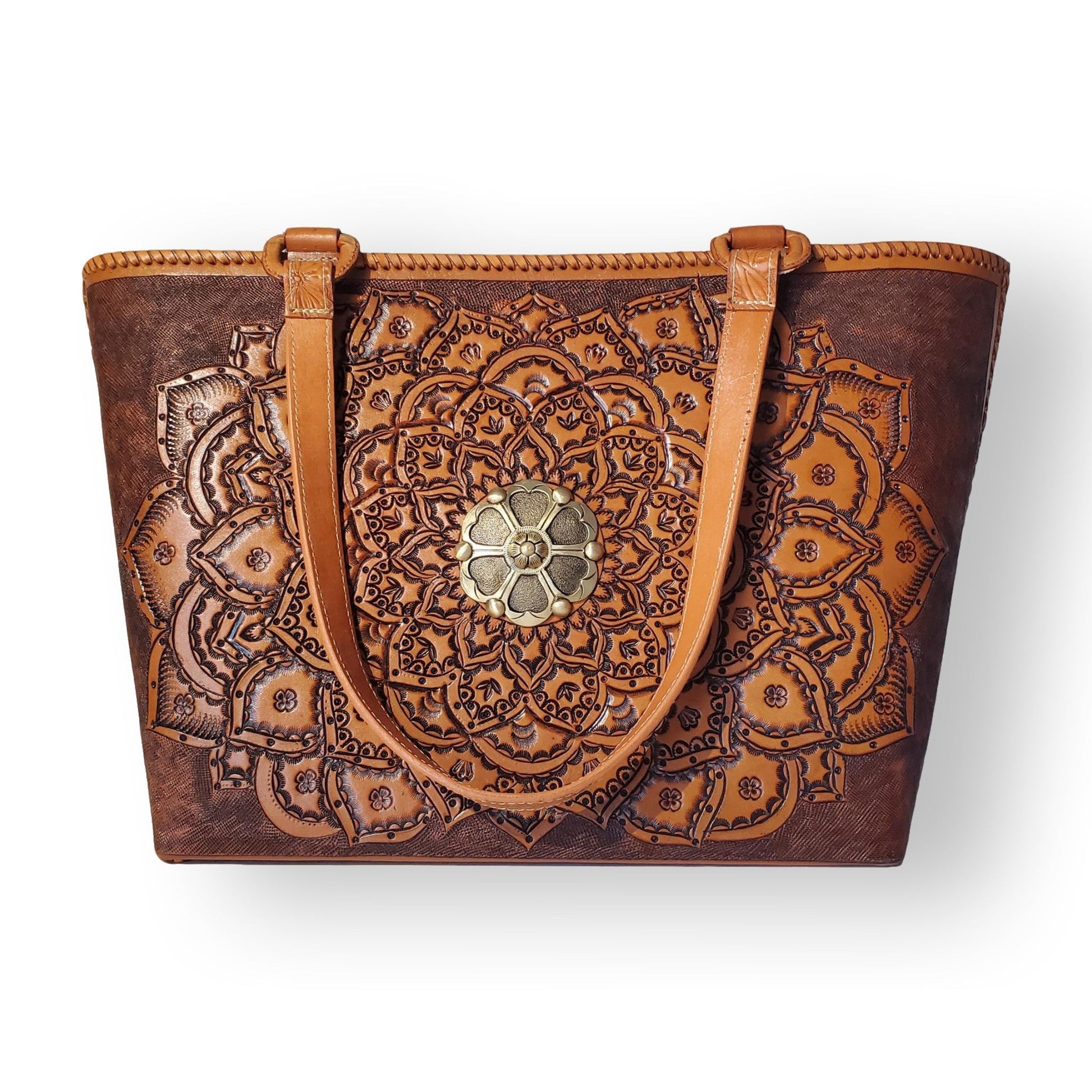 Mia Honey Tote Bag | Honey Leather Tote Bag | MIOHERMOSA