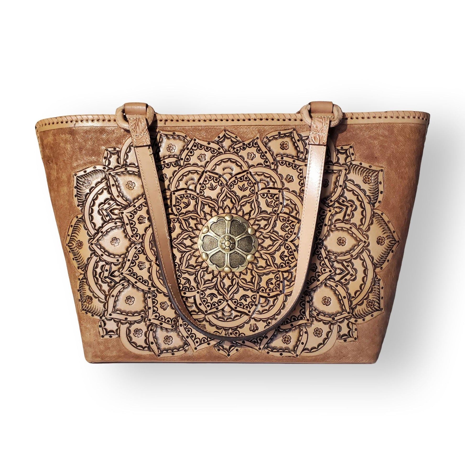 Mia Leather Handbag | Natural Leather Tote Bag | MIOHERMOSA