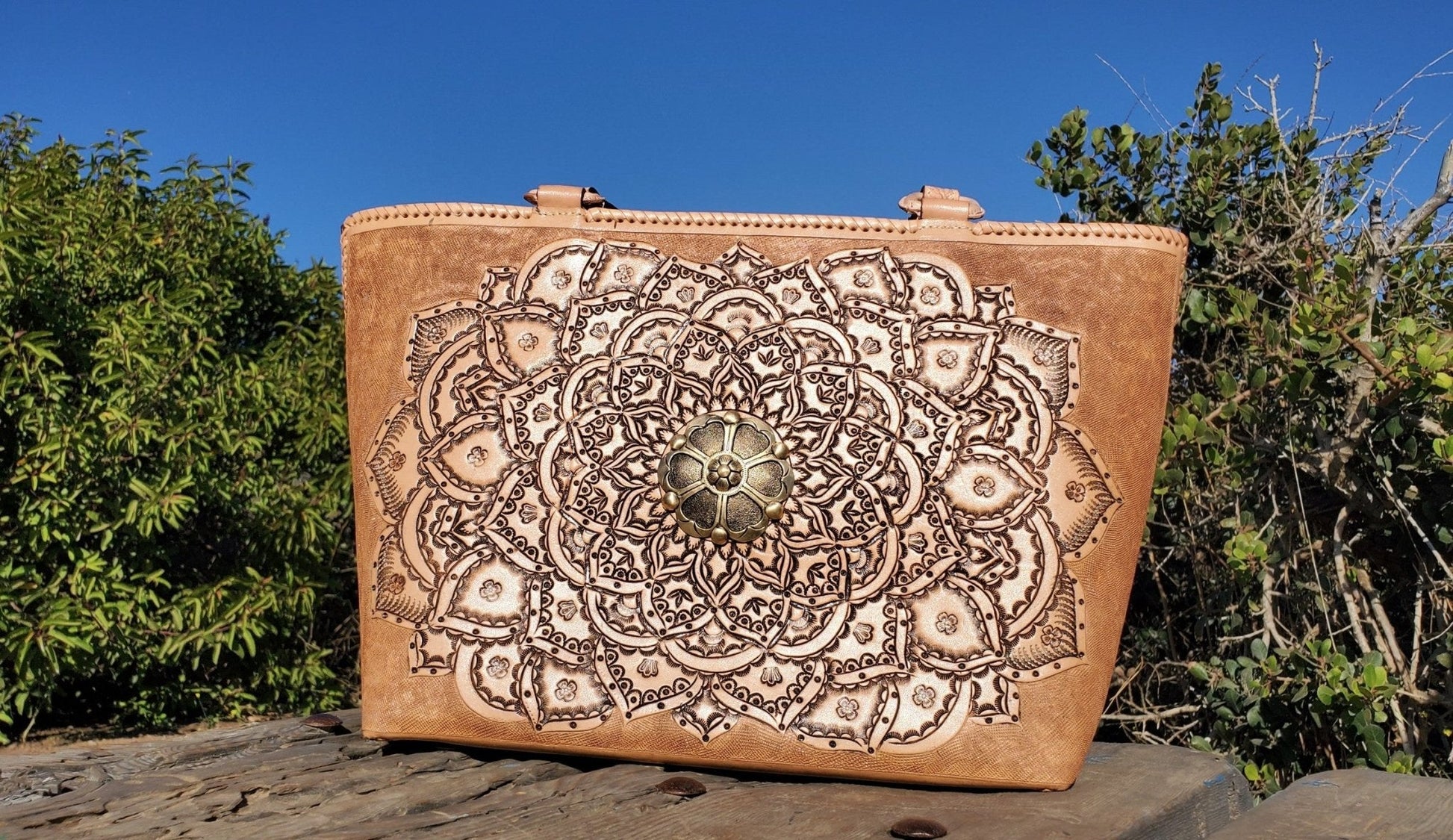 Natural Leather Tote | Mia Leather Bag | MIOHERMOSA