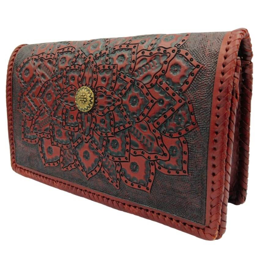 ALMA DE FLOR TOOLED LEATHER CROSSBODY