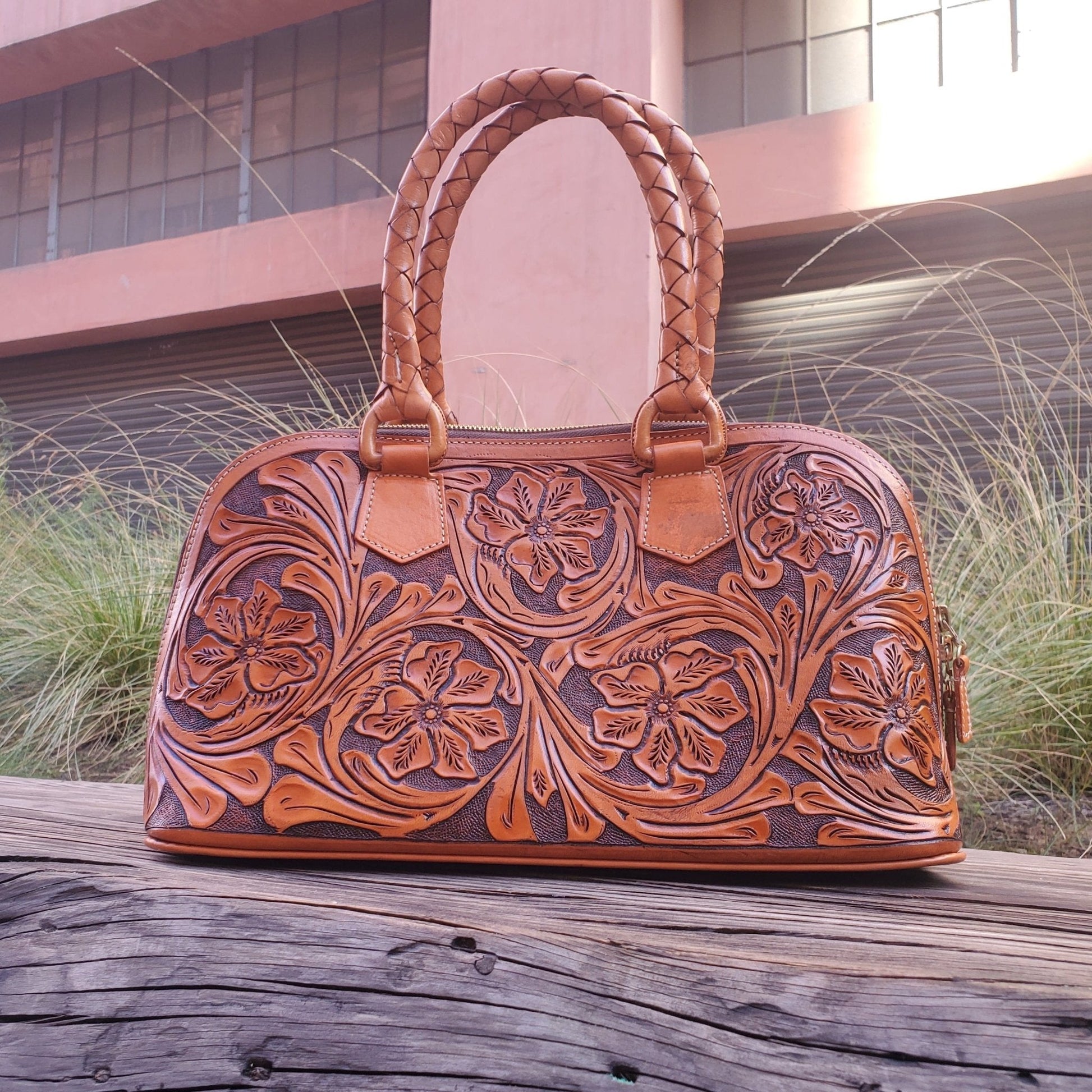 Elegant Brown Satchel | Luxury Leather Satchel | MIOHERMOSA