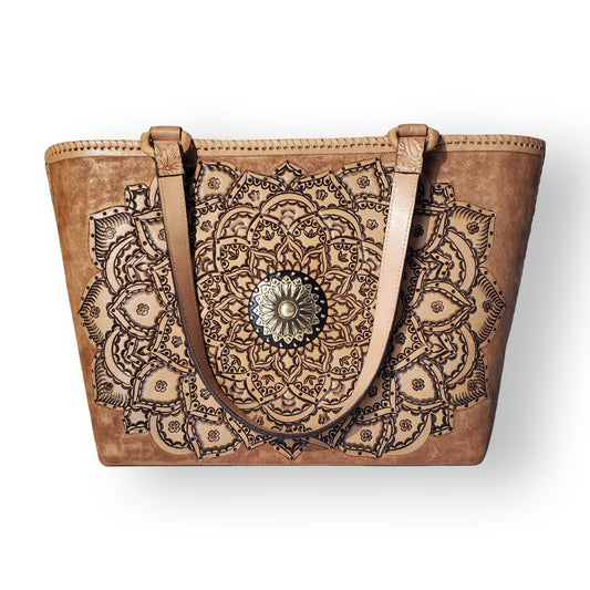 Natural Leather Tote | Mia Leather Bag | MIOHERMOSA